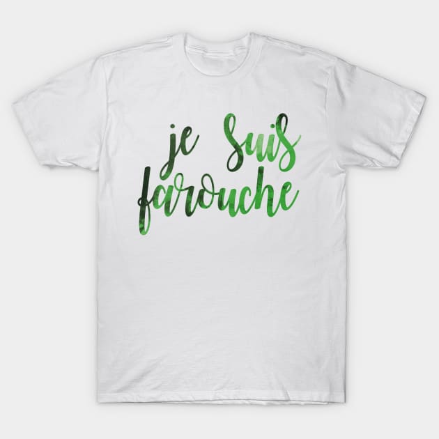 Je Suis Farouche T-Shirt by byebyesally